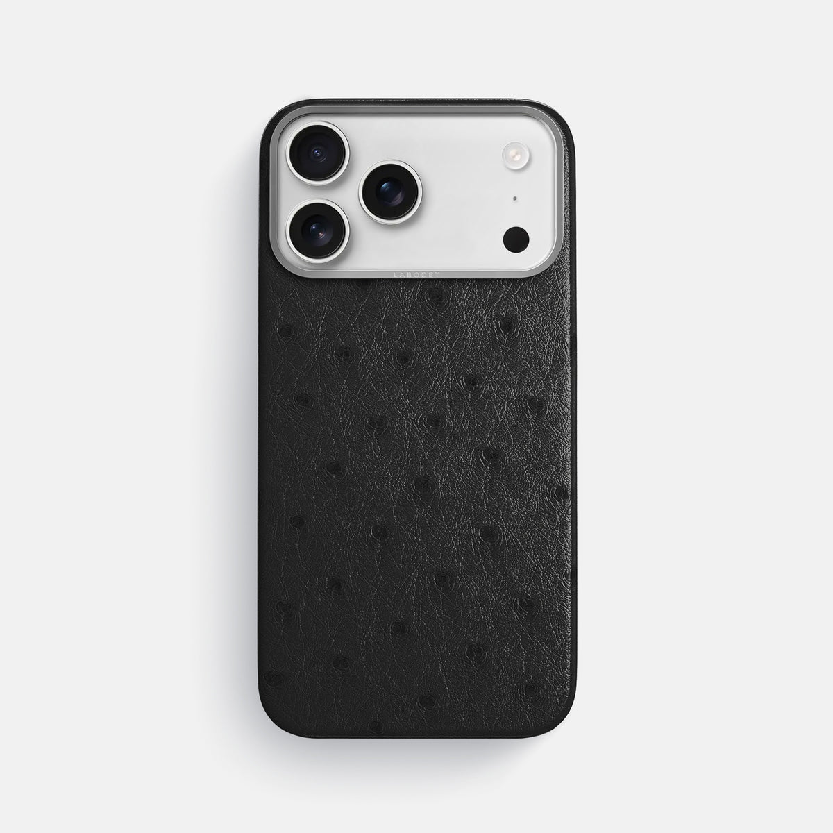 Classic Case For iPhone 17 Pro Max In Ostrich -1 | Black-Steel