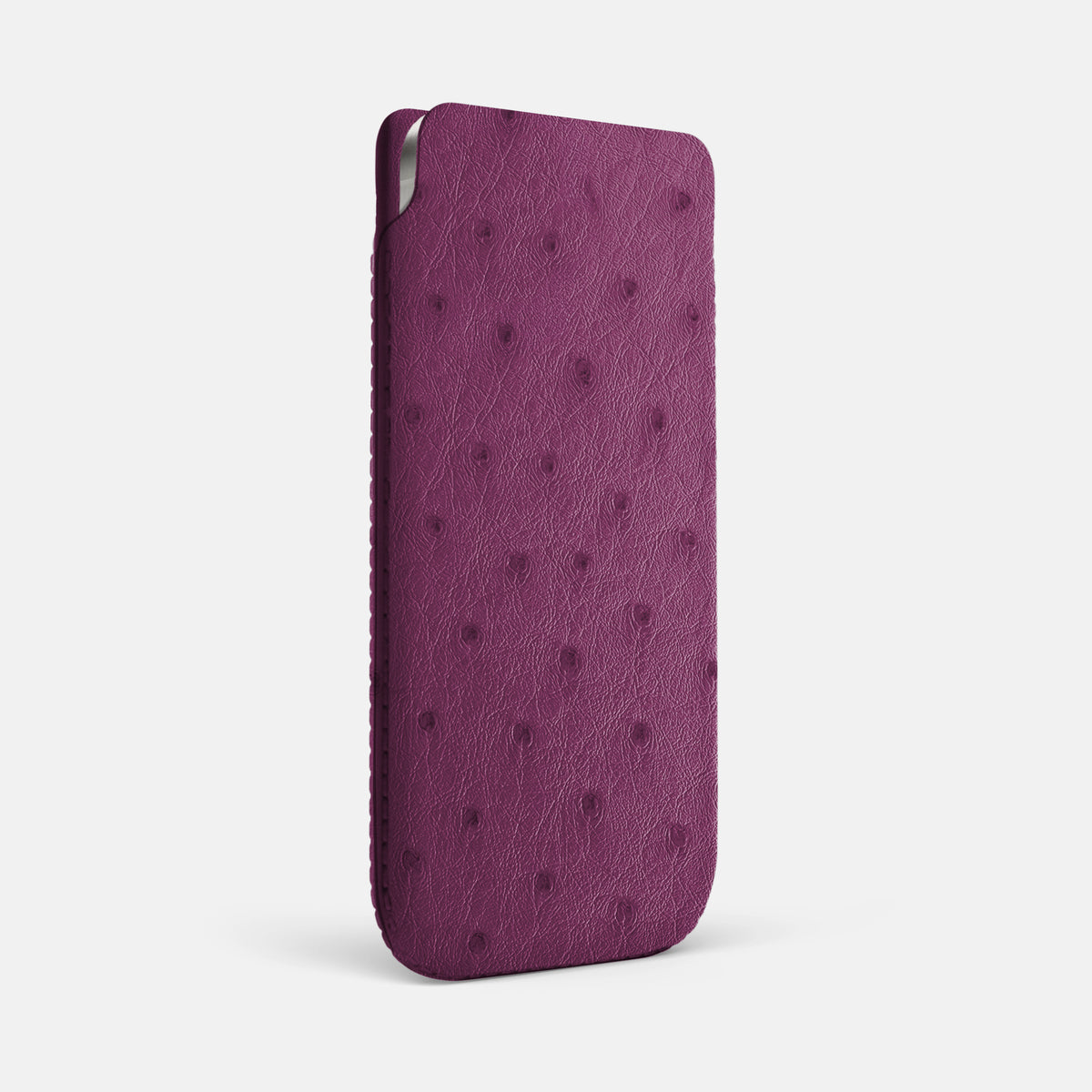 Pouch Case For iPhone 17 Pro Max In Ostrich -2 | Purple