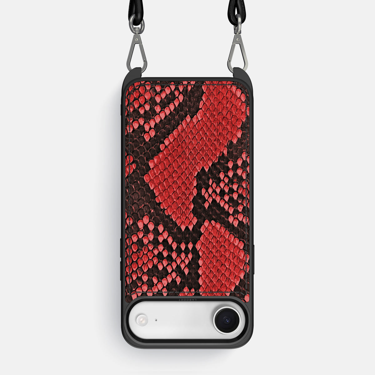 Crossbody Sport Case For iPhone 17 Air In Deluxe Python -1 | Red