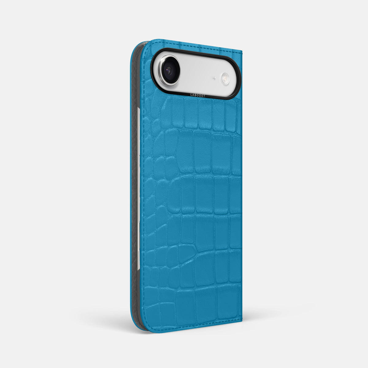 Folio Case For iPhone 17 Air In Alligator -1 | Curaçao-Blue-Black