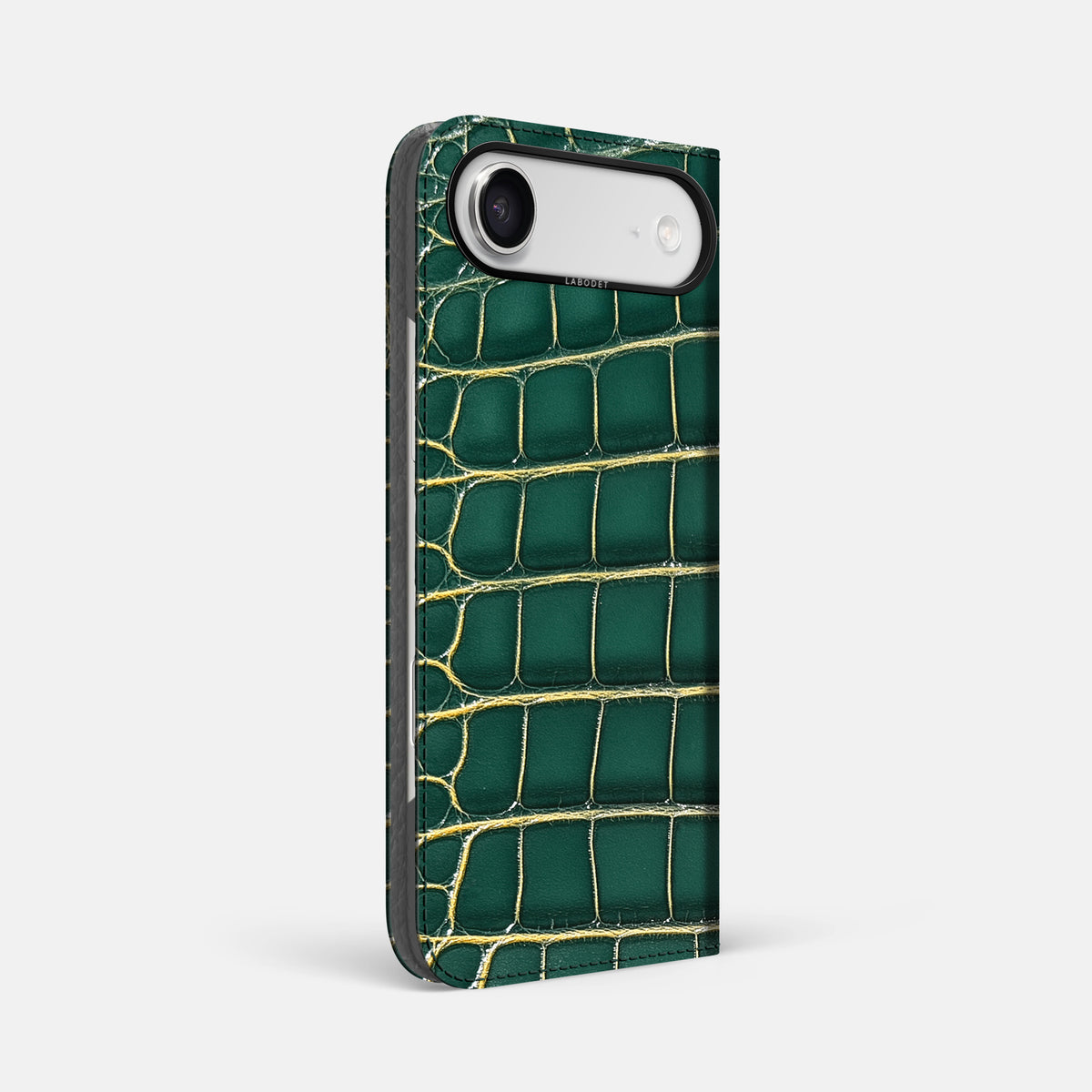 Folio Case For iPhone 17 Air In Patina Alligator -1 | Cambridge-Black