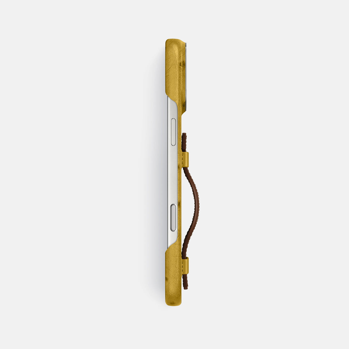Handle Case Coloré For iPhone 17 Pro Max In Ostrich -3 | Gold-Steel