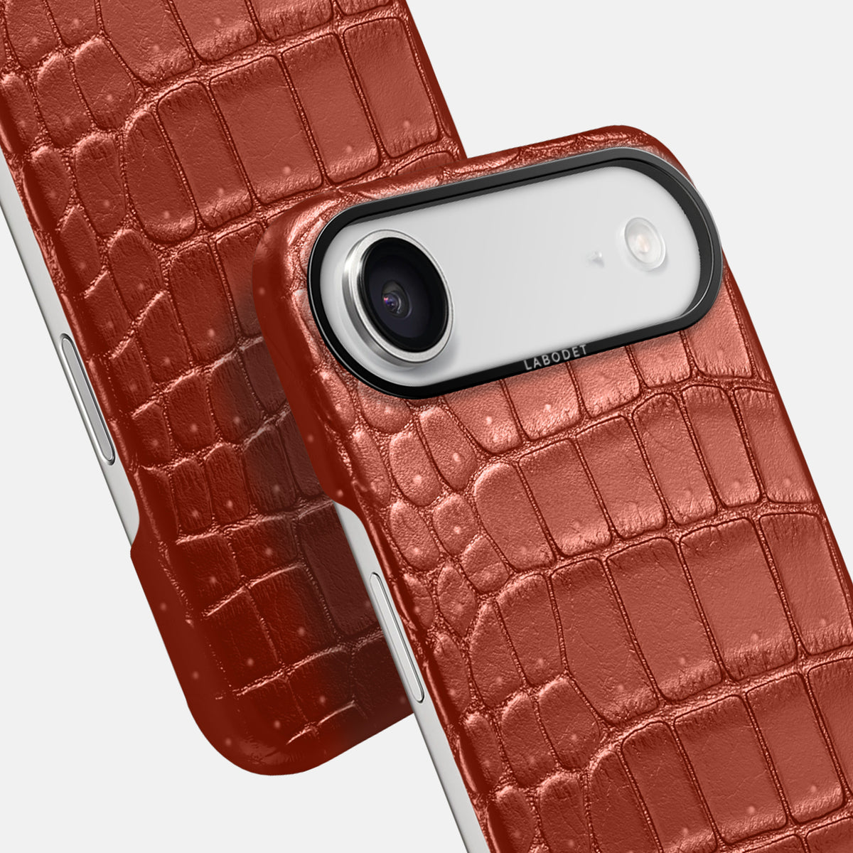 Classic Case For iPhone 17 Air In Porosus Crocodile -6 | Mahogany-Brown-Black
