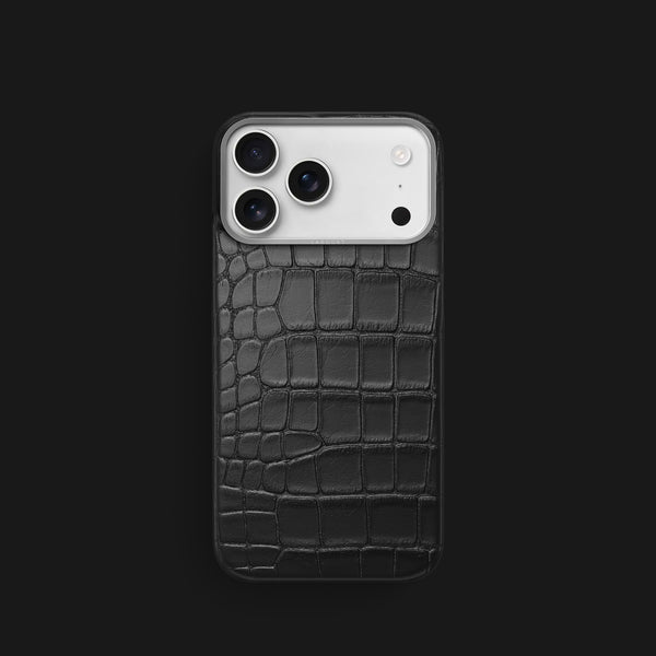 Classic Case Edition Black For iPhone 17 Pro In Alligator