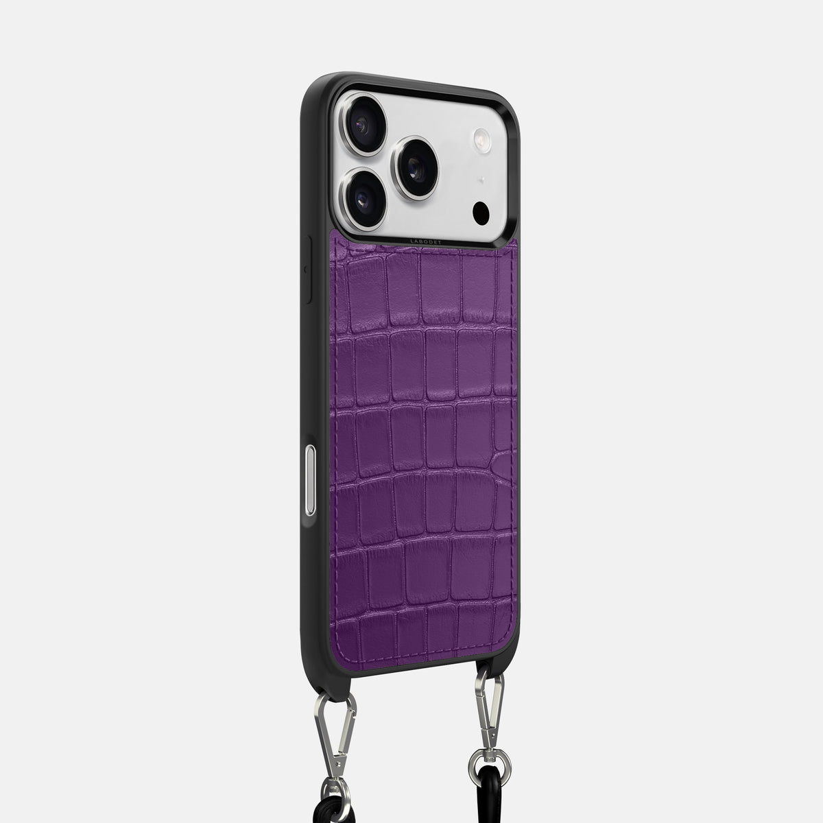 Crossbody Sport Case For iPhone 18 Pro In Alligator -2 | Purple