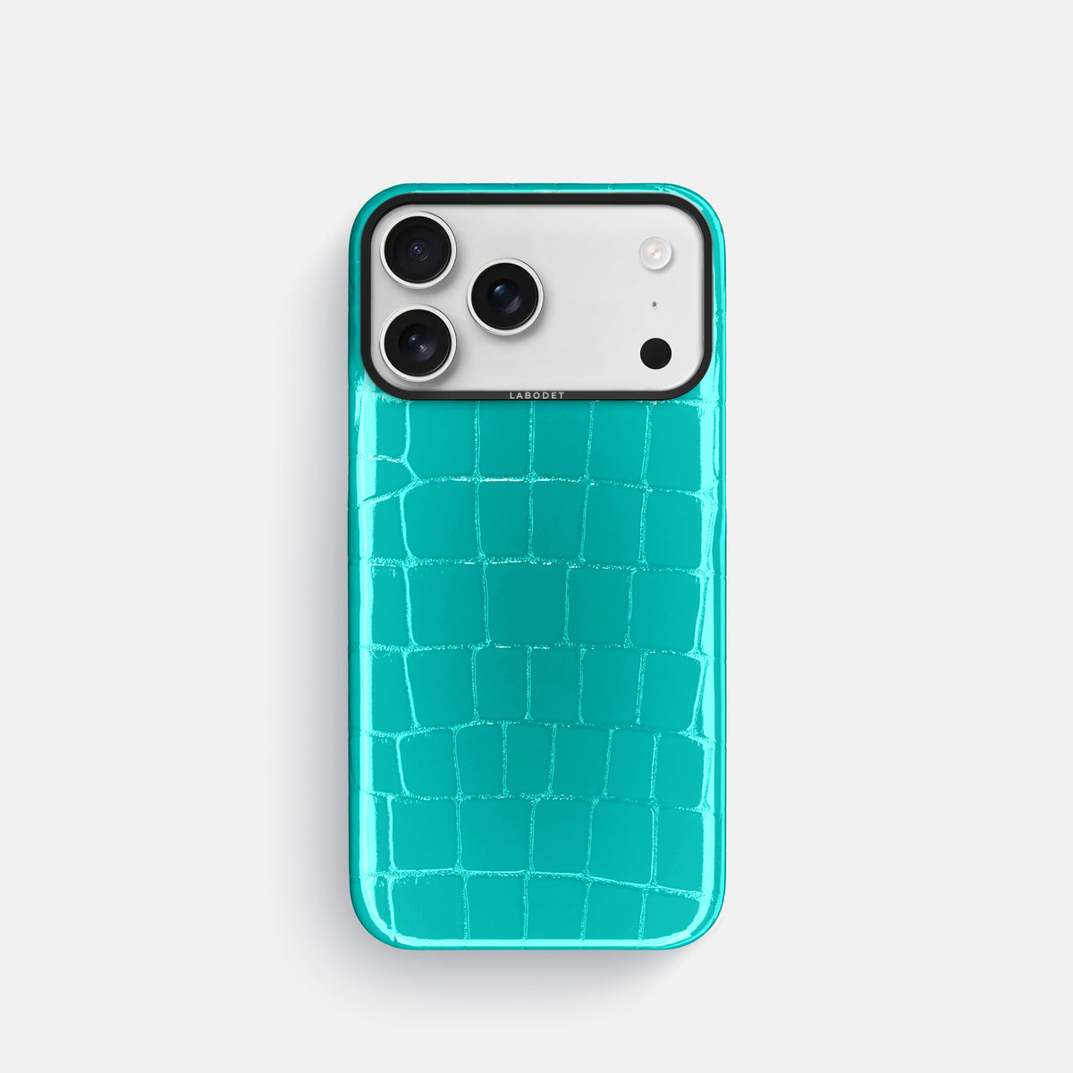 Classic Case For iPhone 17 Pro In Shiny Alligator -1 | Mint-Black