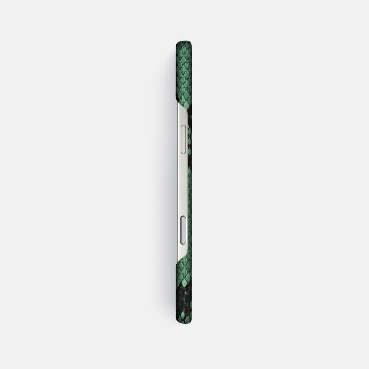 Slim Case For iPhone 18 Pro Max In Deluxe Python -3 | Forest-Green