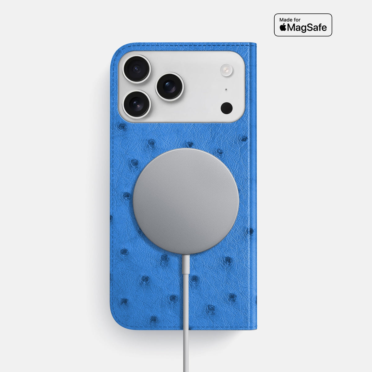 Folio Slim Case For iPhone 18 Pro Max In Ostrich -3 | Royal-Blue