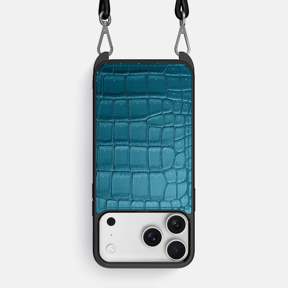 Crossbody Sport Case For iPhone 18 Pro Max In Porosus Crocodile -1 | Turquoise