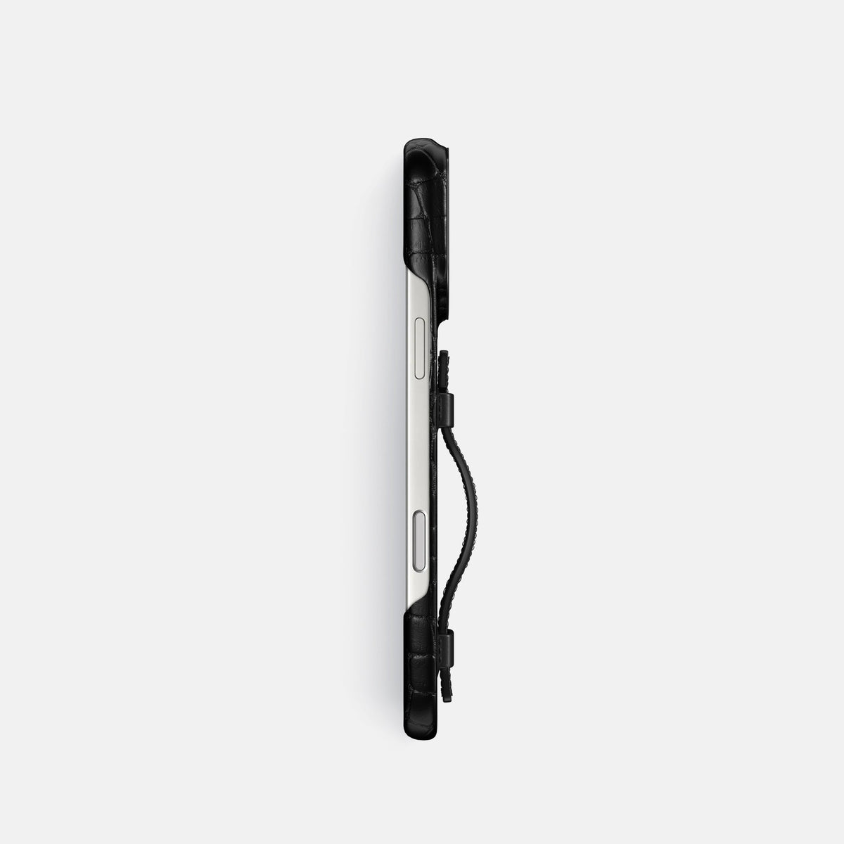 Handle Case For iPhone 18 Pro In Alligator -3 | Black-Black