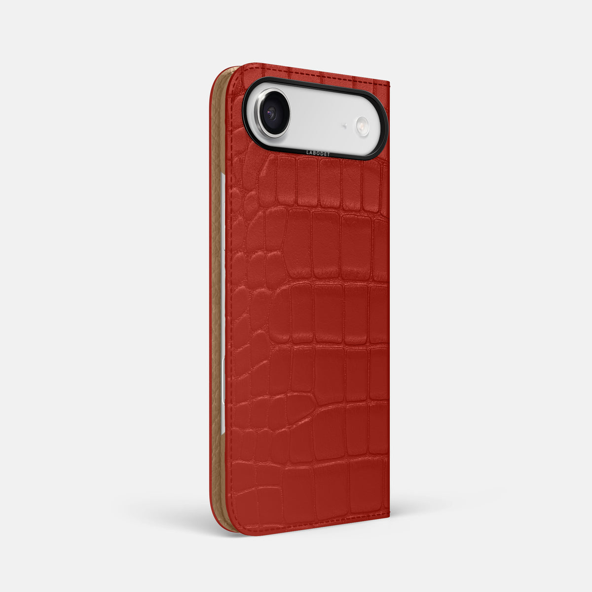 Folio Case For iPhone 17 Air In Alligator -1 | Red-Black