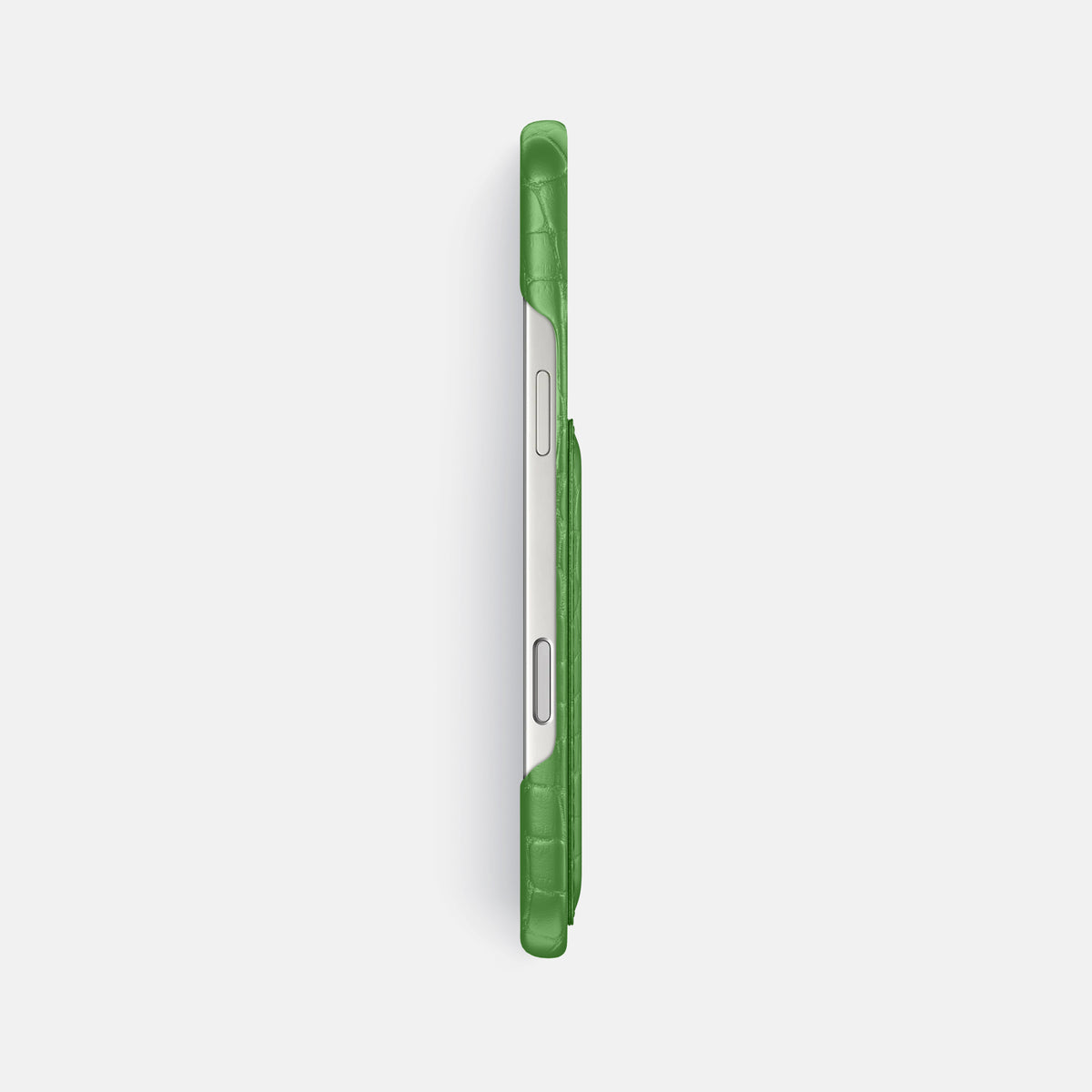 Slim Card Case For iPhone 17 Pro Max In Alligator -3 | Apple-Green