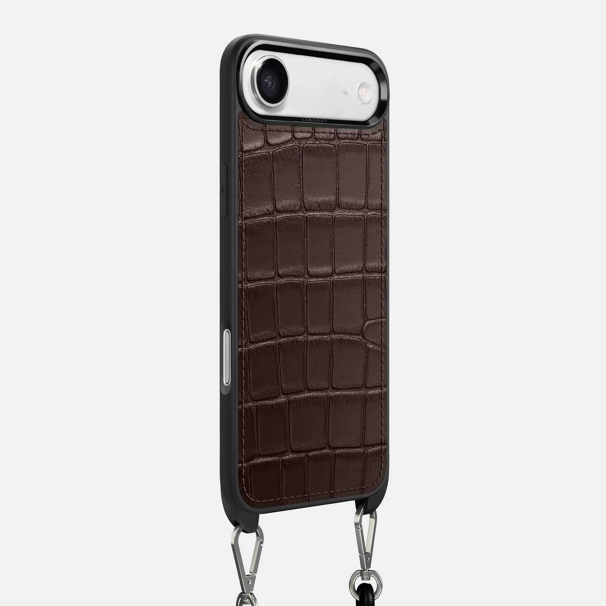 Crossbody Sport Case For iPhone 17 Air In Alligator -2 | Dark-Brown