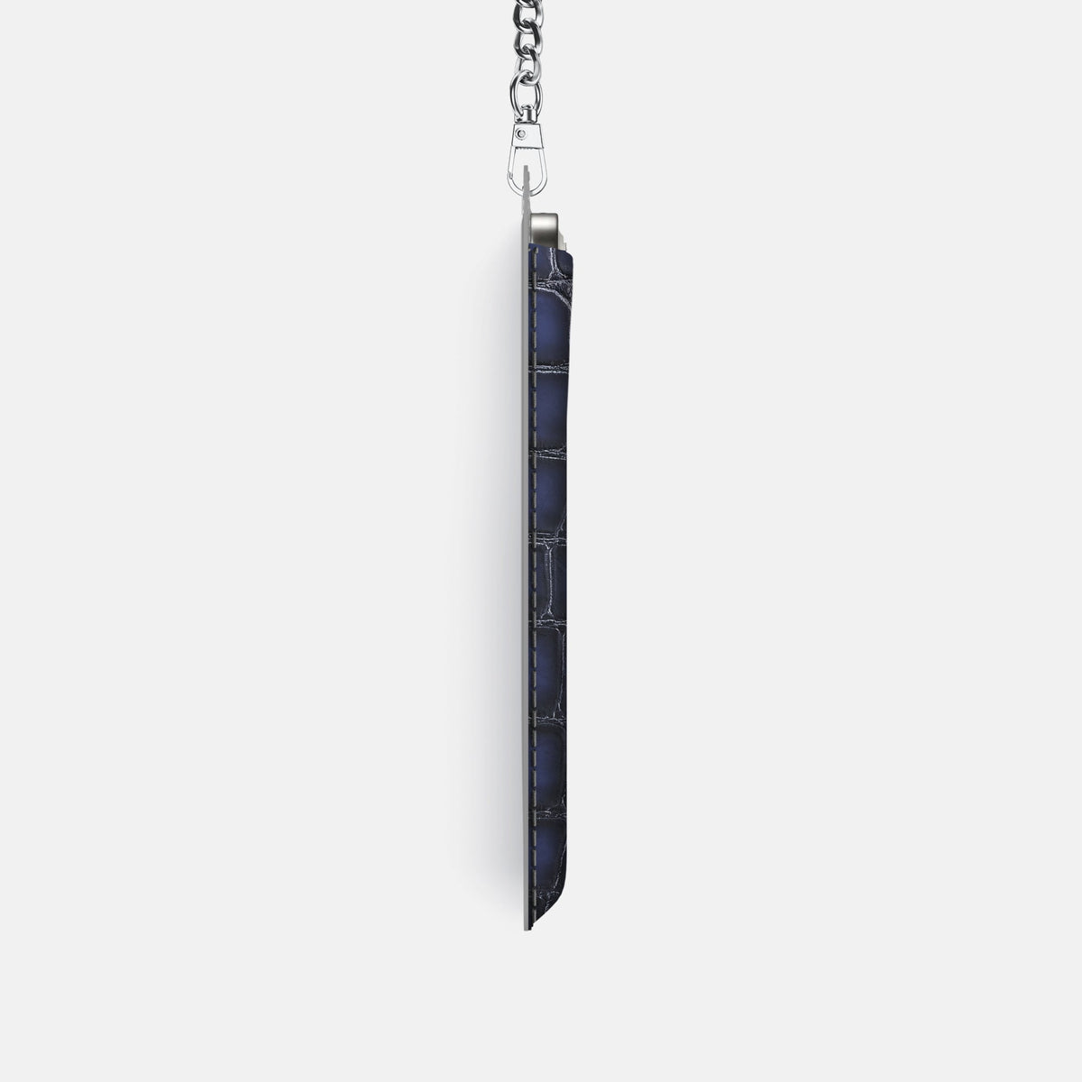Crossbody Bag For iPhone 18 Pro In Patina Alligator -4 | Havana-Blue-Steel