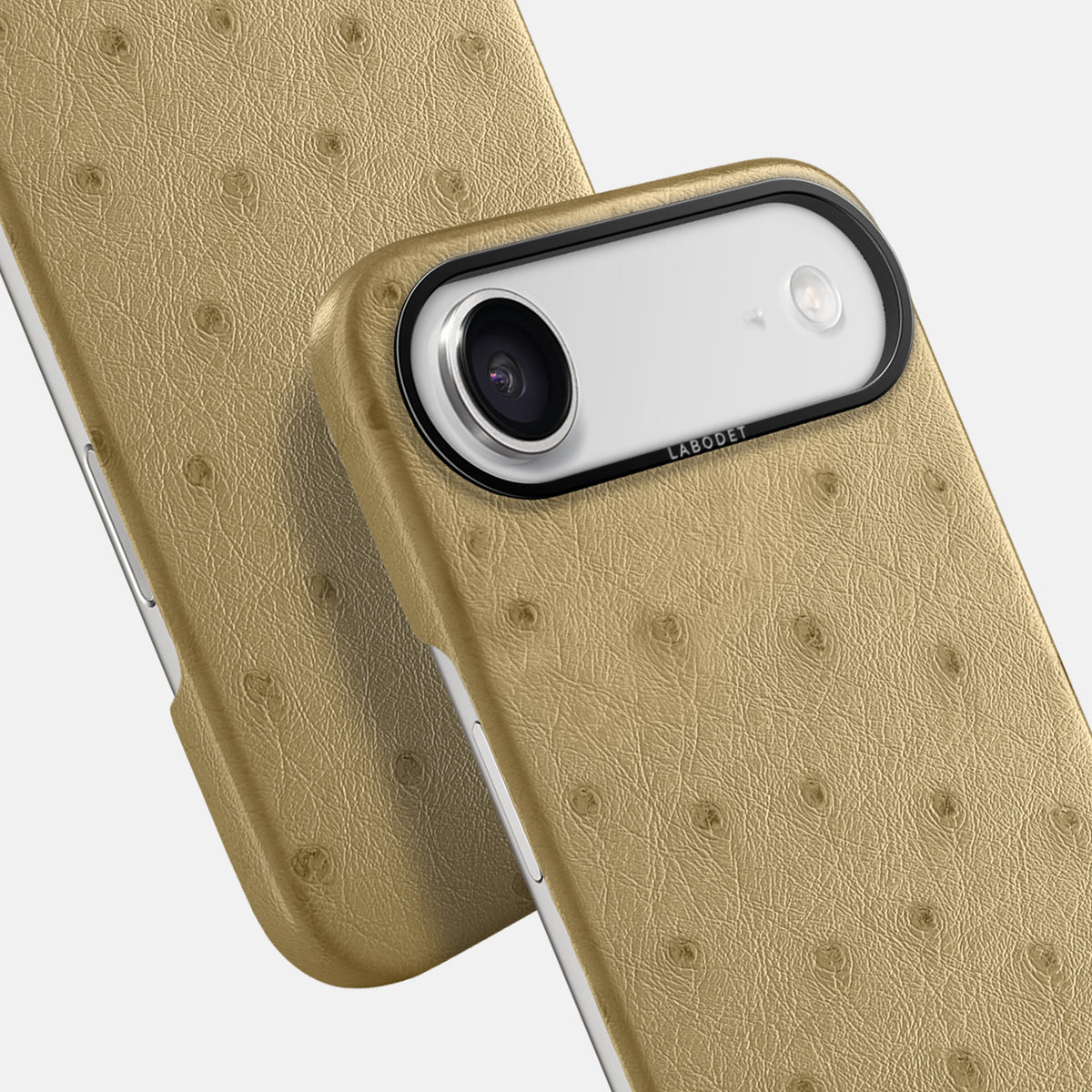 Classic Case For iPhone 17 Air In Ostrich -6 | Desert-Sand-Black