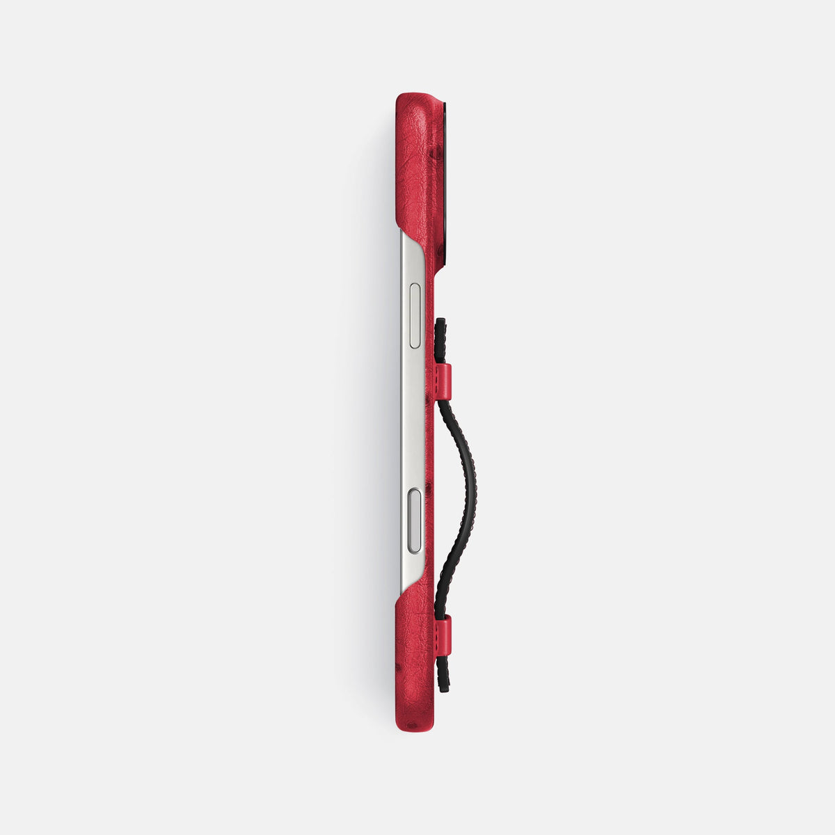 Handle Case Coloré For iPhone 18 Pro Max In Ostrich -3 | Red-Black