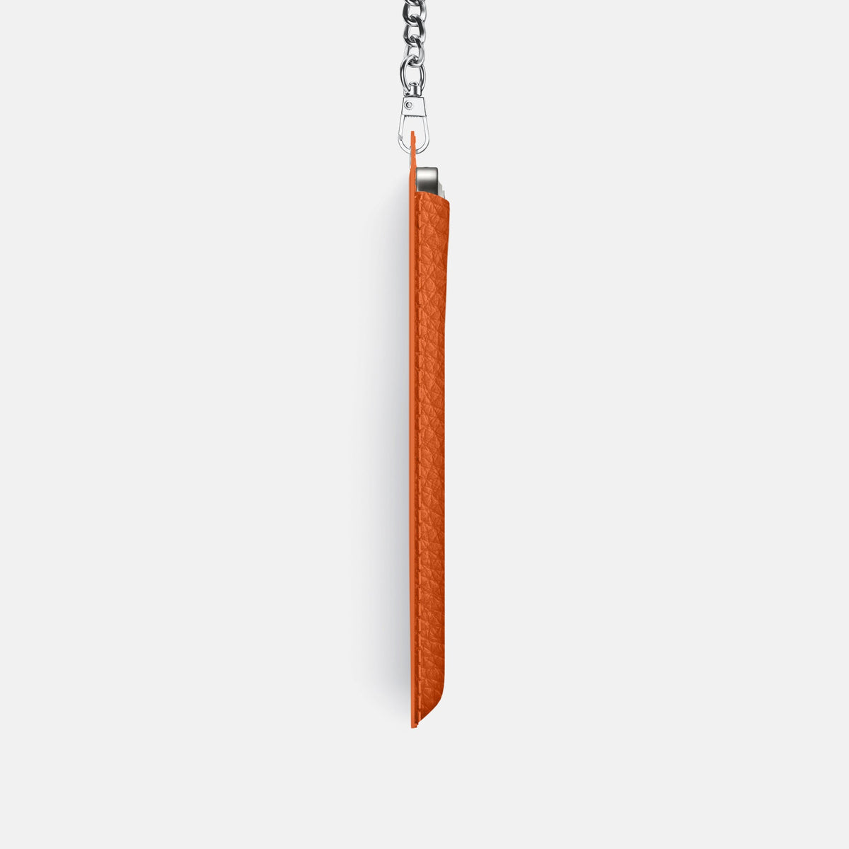 Crossbody Bag For iPhone 18 Pro In Calf -4 | Orange-Steel