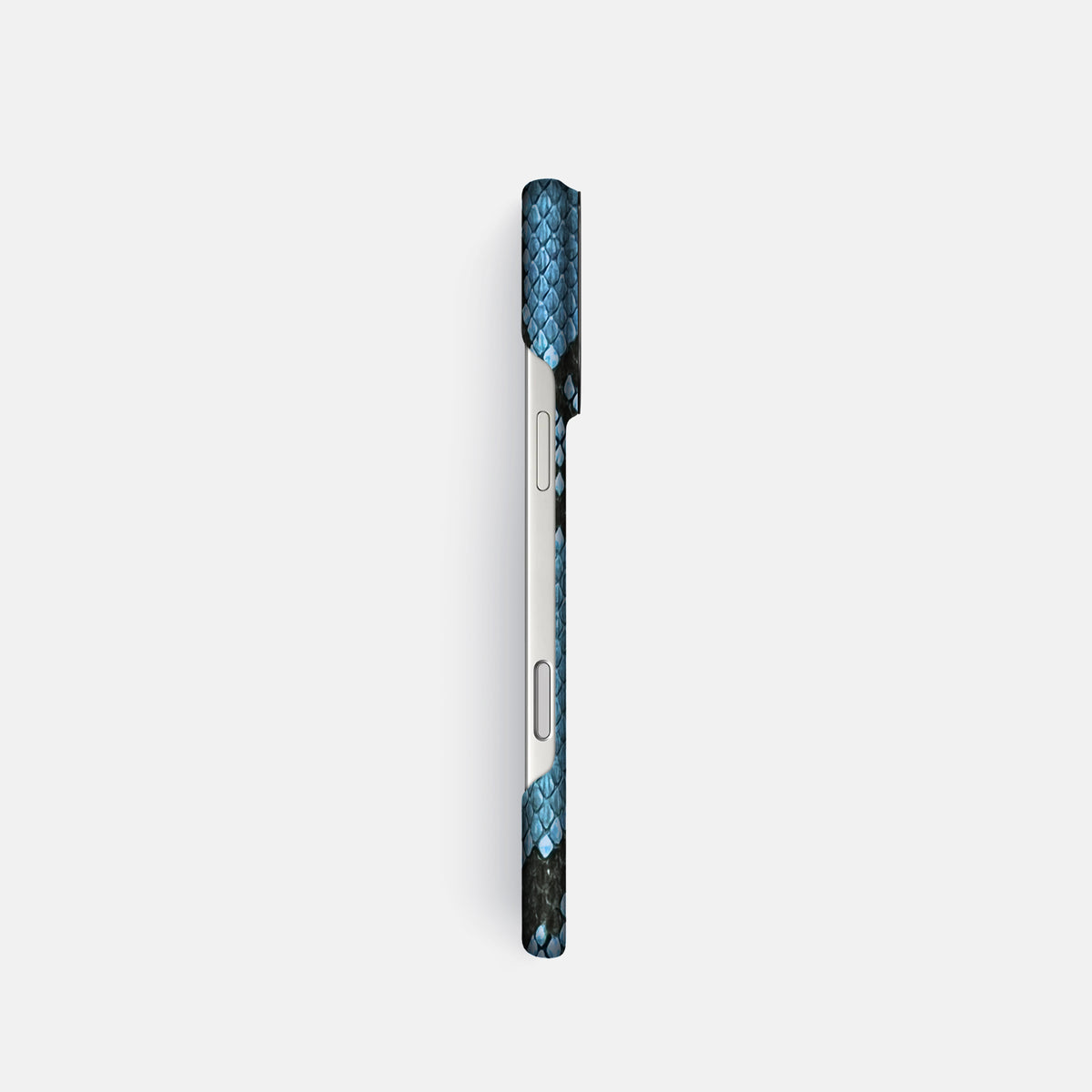 Classic Case For iPhone 17 Pro In Deluxe Python -3 | Pacific-Blue-Black