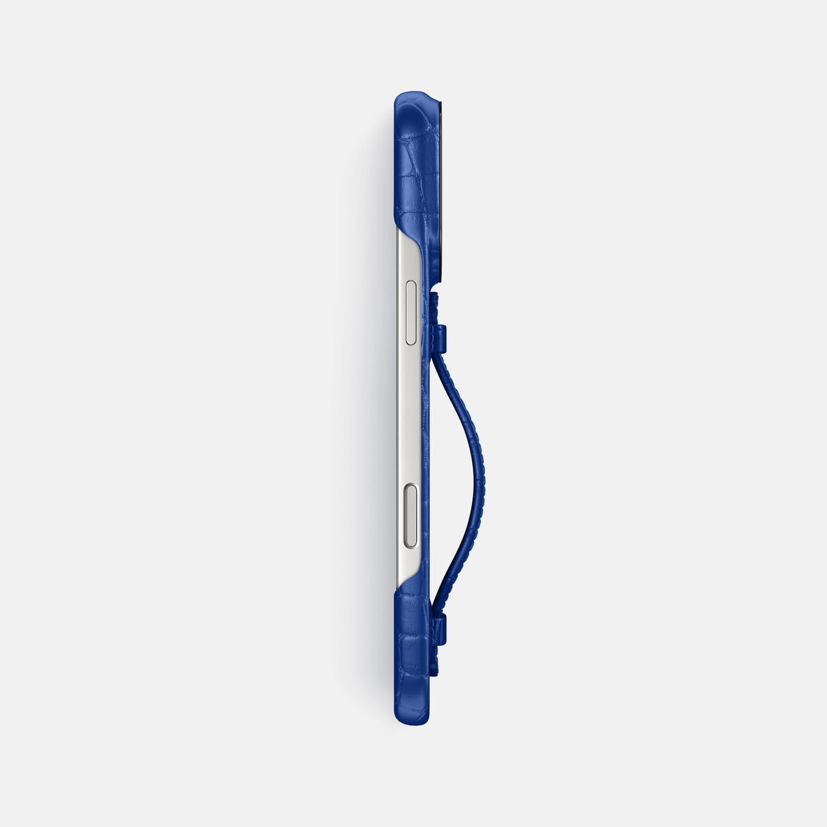 Center Handle For iPhone 17 Pro Max In Alligator -3 | Royal-Blue-Black