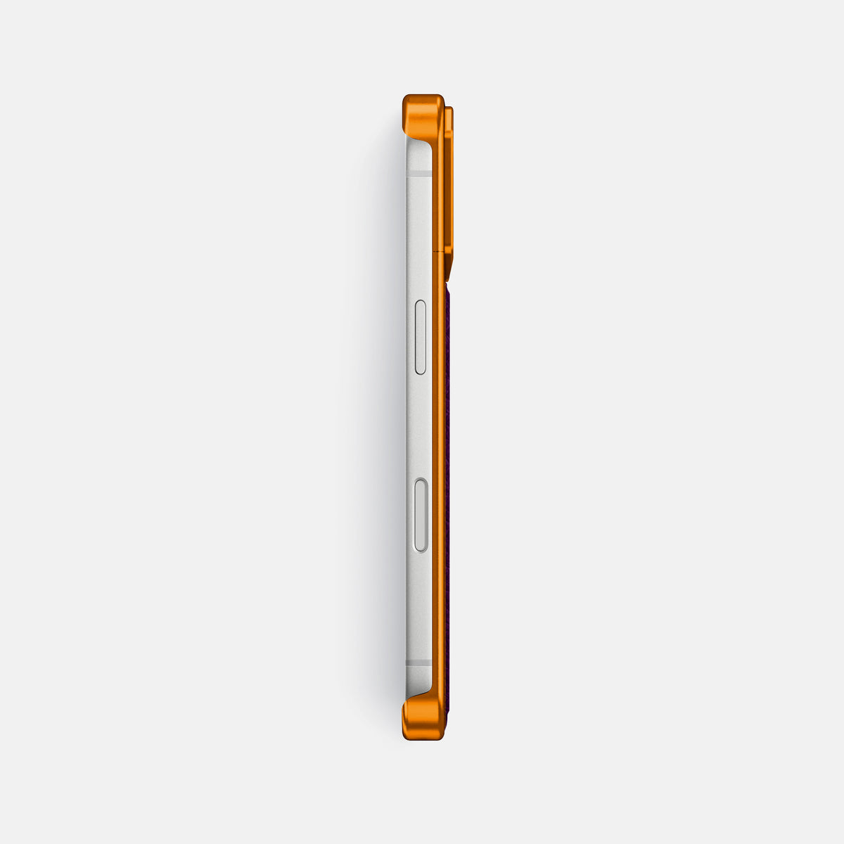 Metal Case For iPhone 17 Pro Max In Calf -3 | Violet-Orange