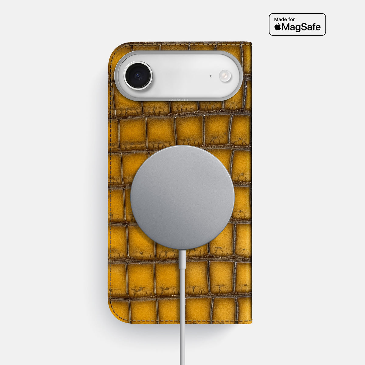 Folio Case For iPhone 17 Air In Patina Alligator -3 | Sydney-Steel