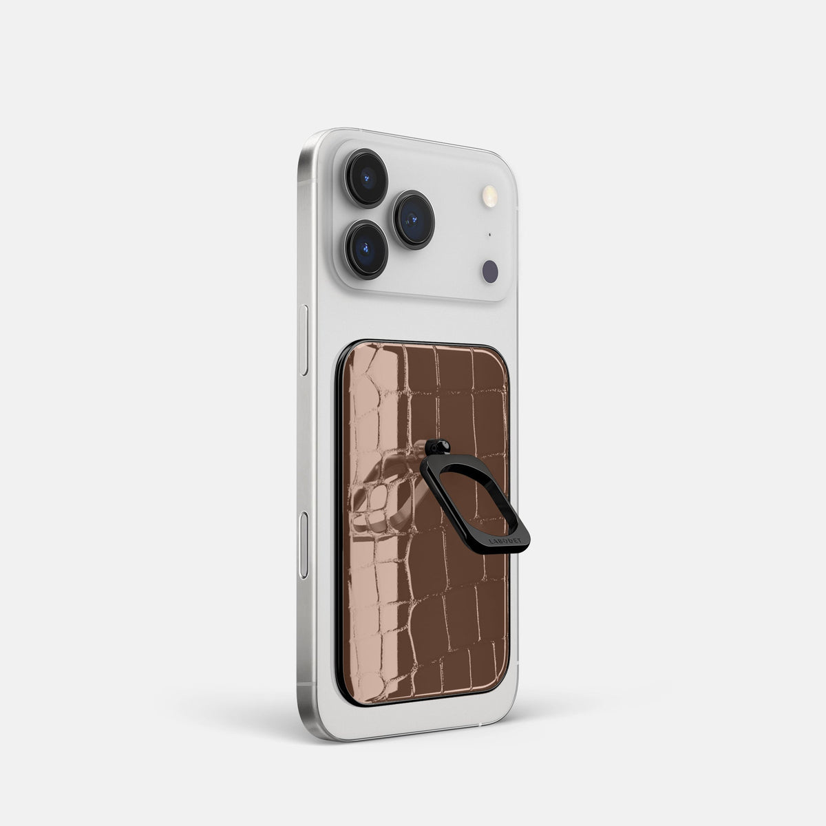 MagSafe Ring For iPhone 18 Pro In Shiny Alligator -1 | Brown-Black