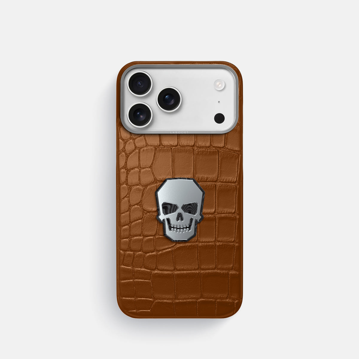 Classic Case With Titanium Skull For iPhone 17 Pro In Alligator -1 | Honey-Steel