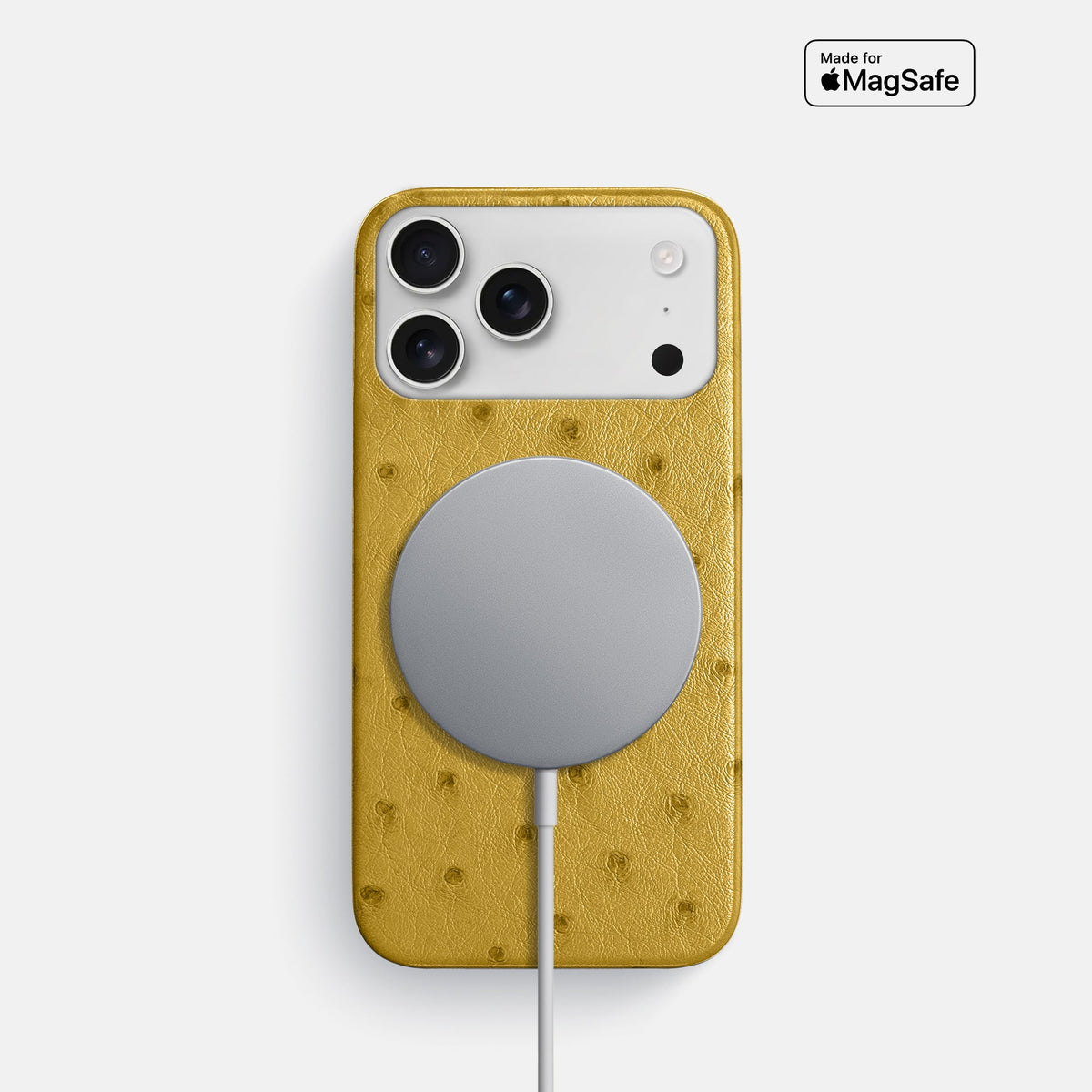 Slim Case For iPhone 18 Pro In Ostrich -5 | Gold