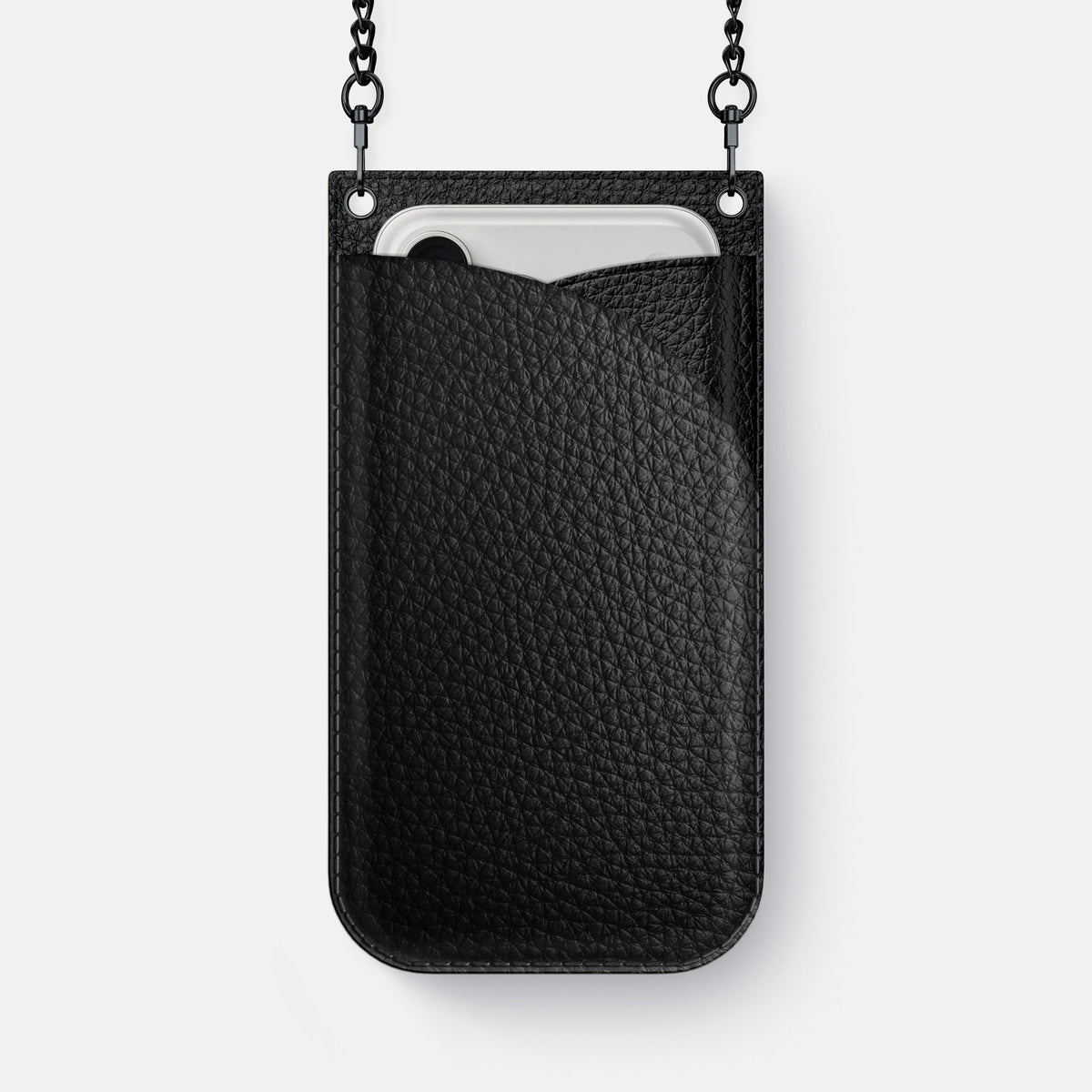 Crossbody Bag For iPhone 18 Pro Max In Calf -1 | Black-Black