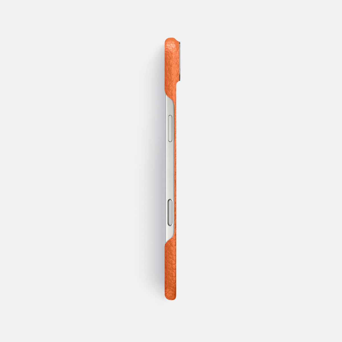 Classic Case For iPhone 17 Air In Calf -3 | Orange-Steel