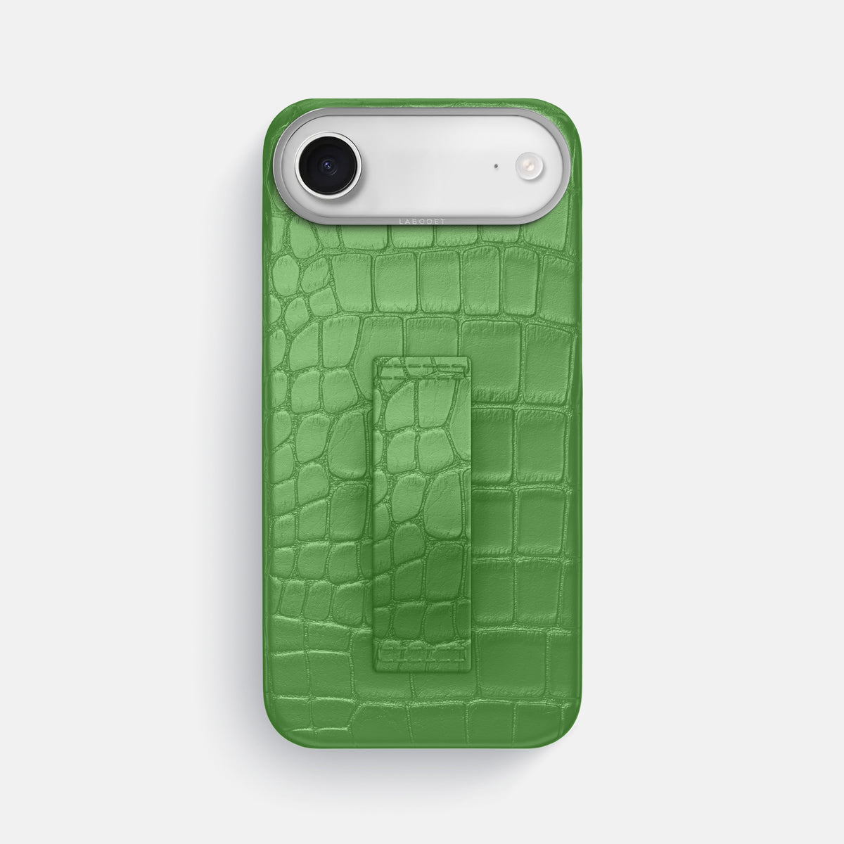 Finger Case For iPhone 17 Air In Alligator -1 | Apple-Green-Steel
