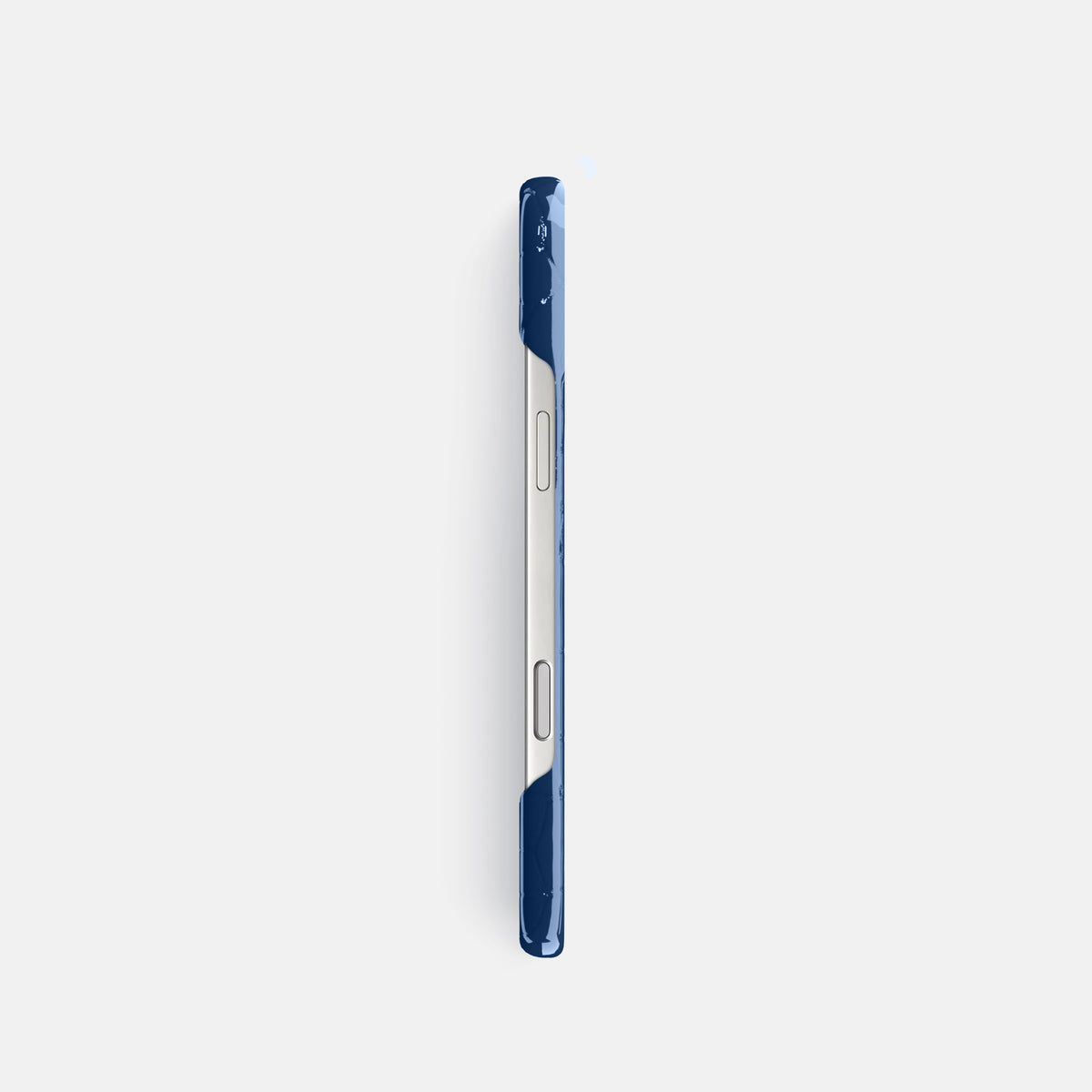Slim Case For iPhone 17 Pro In Shiny Alligator -3 | Mediterranean
