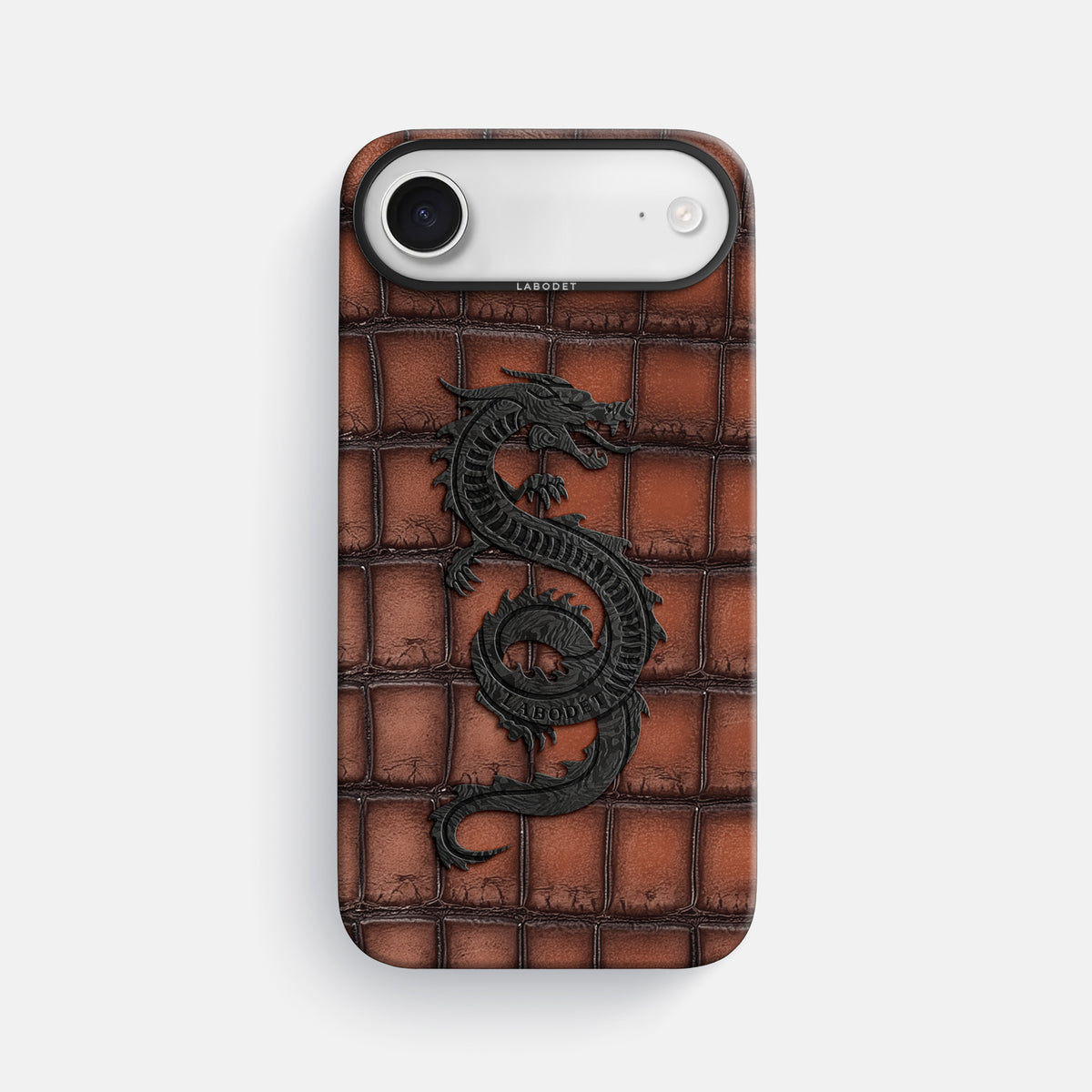Classic Case With Carbon Dragon For iPhone 17 Air In Patina Alligator -1 | Baobab-Black