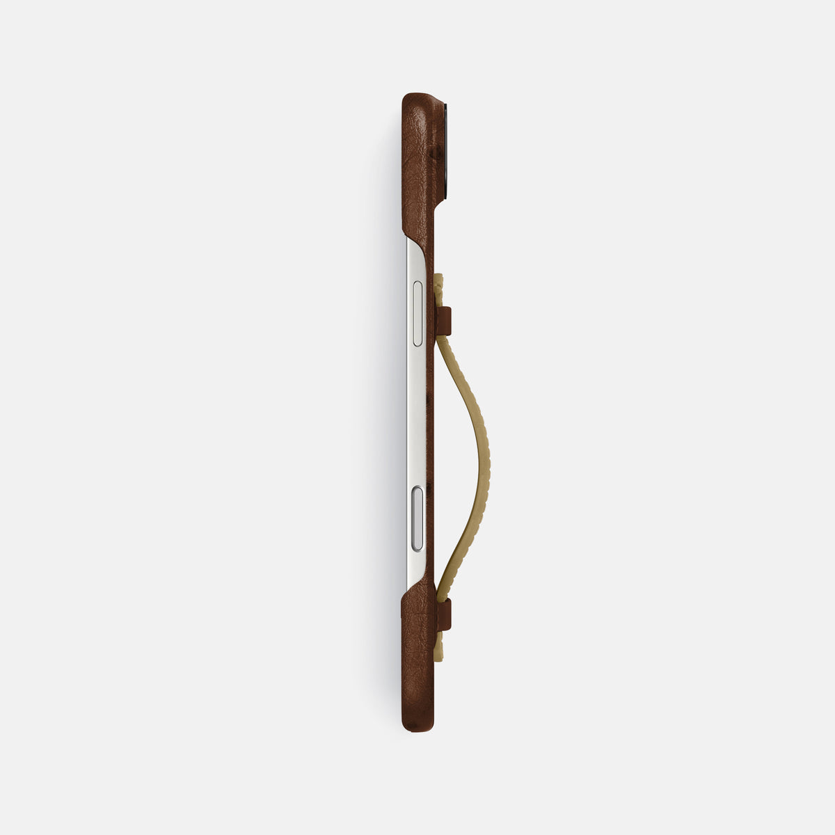 Center Handle Coloré For iPhone 17 Air In Ostrich -2 | Chocolate-Black