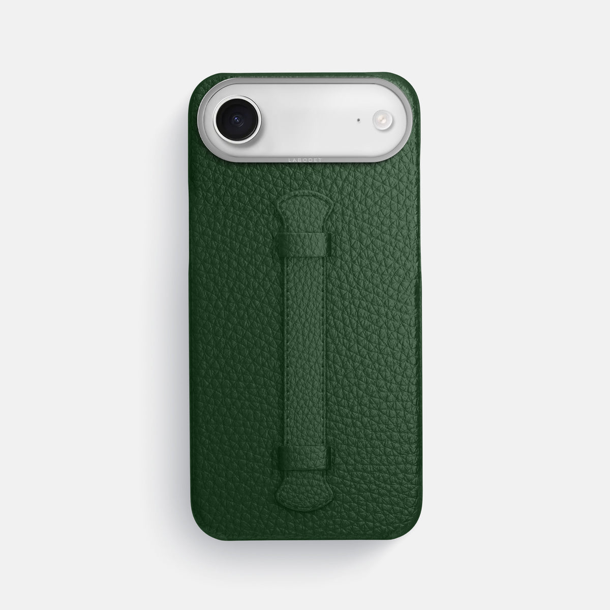 Center Handle For iPhone 17 Air In Calf -1 | Dark-Green-Steel