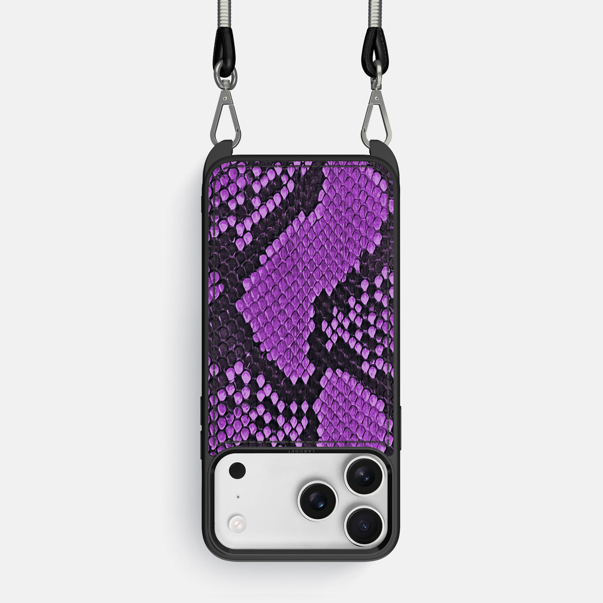 Crossbody Sport Case For iPhone 17 Pro In Deluxe Python -1 | Purple