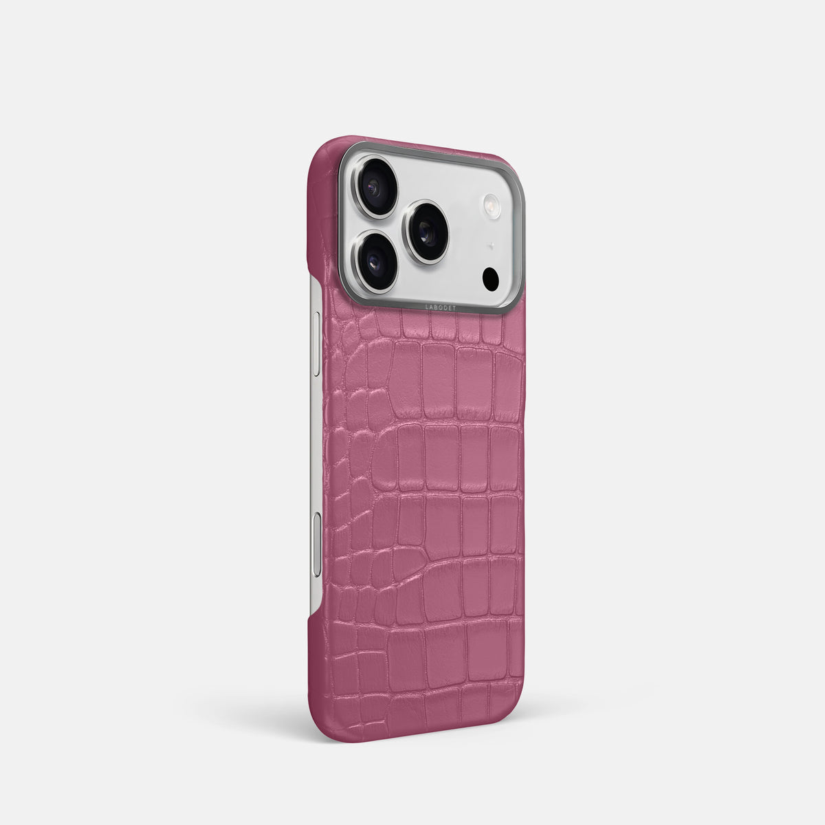 Classic Case For iPhone 17 Pro In Alligator -2 | Pink-Lagoon-Steel