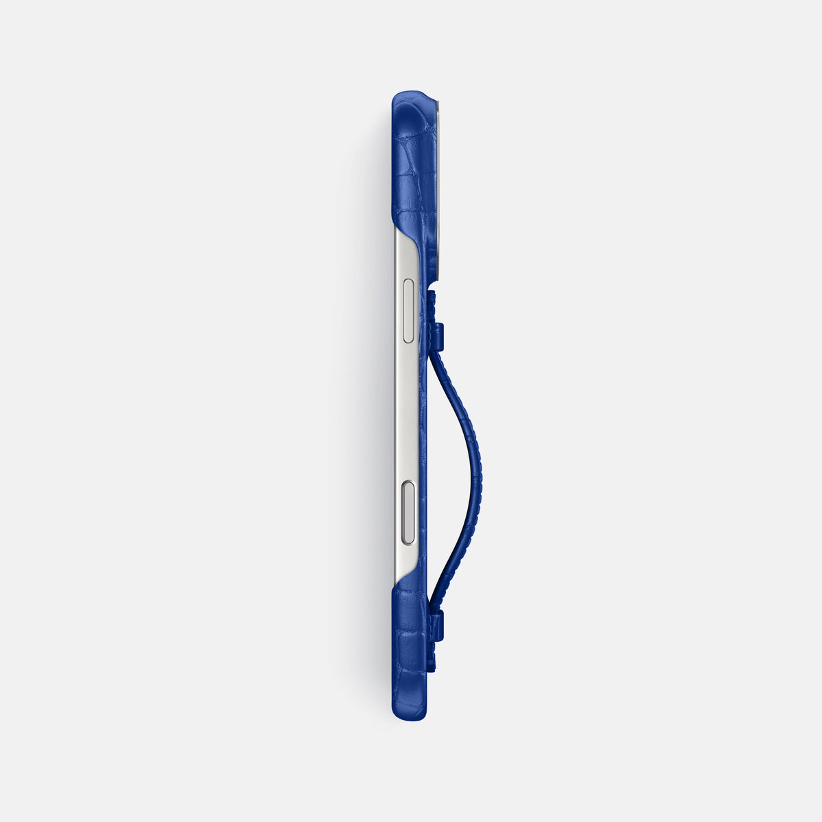 Center Handle For iPhone 17 Pro Max In Alligator -3 | Royal-Blue-Steel