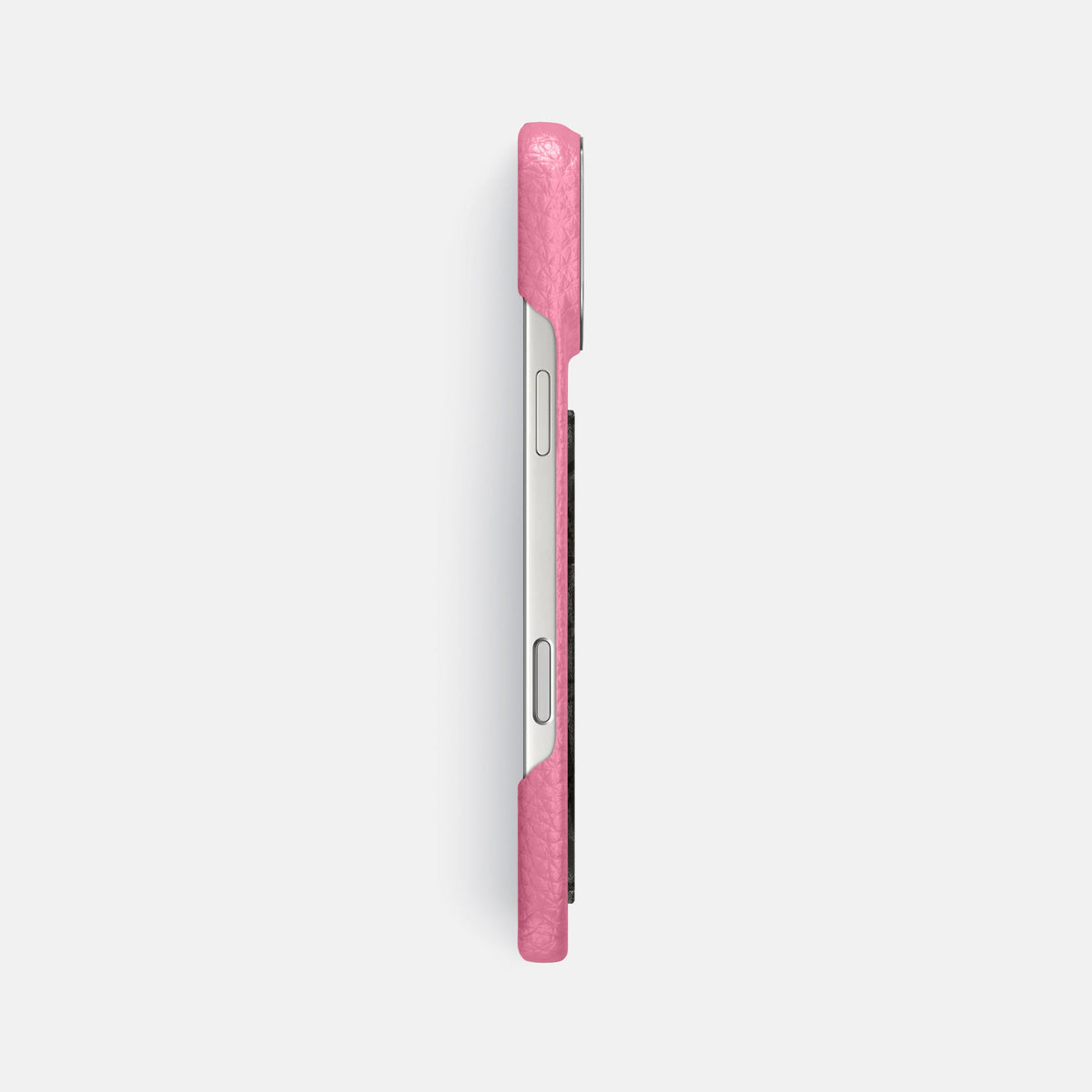 Classic Case With Carbon Dragon For iPhone 18 Pro Max In Calf -3 | Pink-Steel