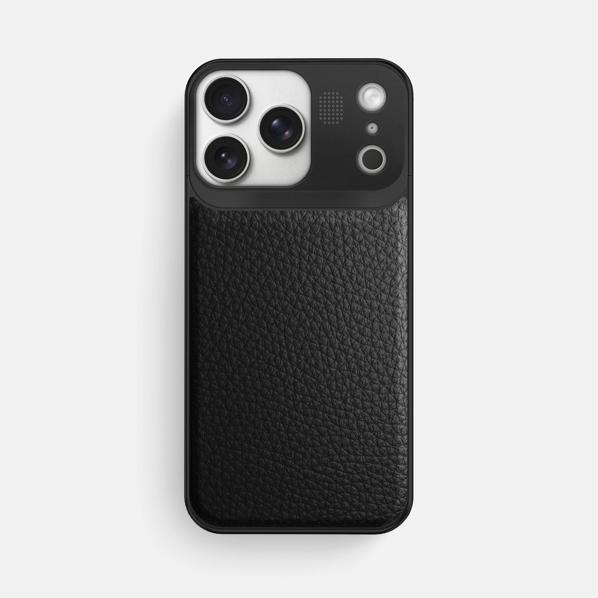 Metal Case For iPhone 17 Pro Max In Calf -1 | Black-Black