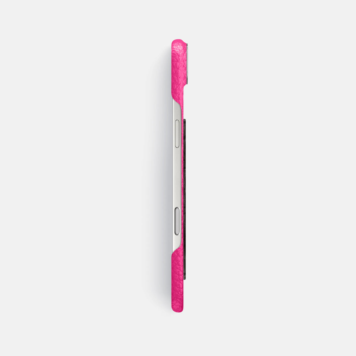 Classic Case With Carbon Dragon For iPhone 17 Air In Calf -3 | Magenta-Steel