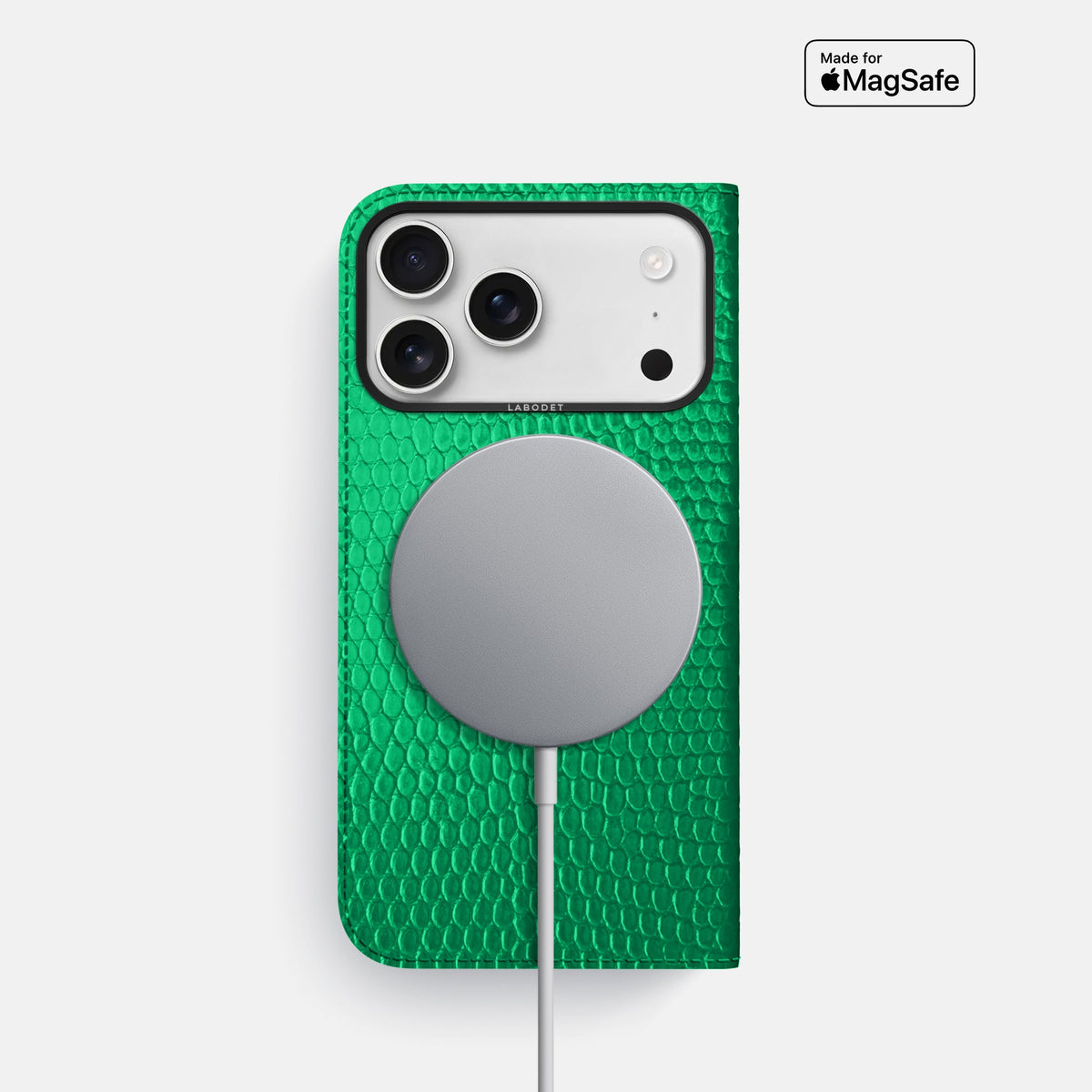 Folio Case For iPhone 18 Pro In Lizard -3 | Apple-Green-Black