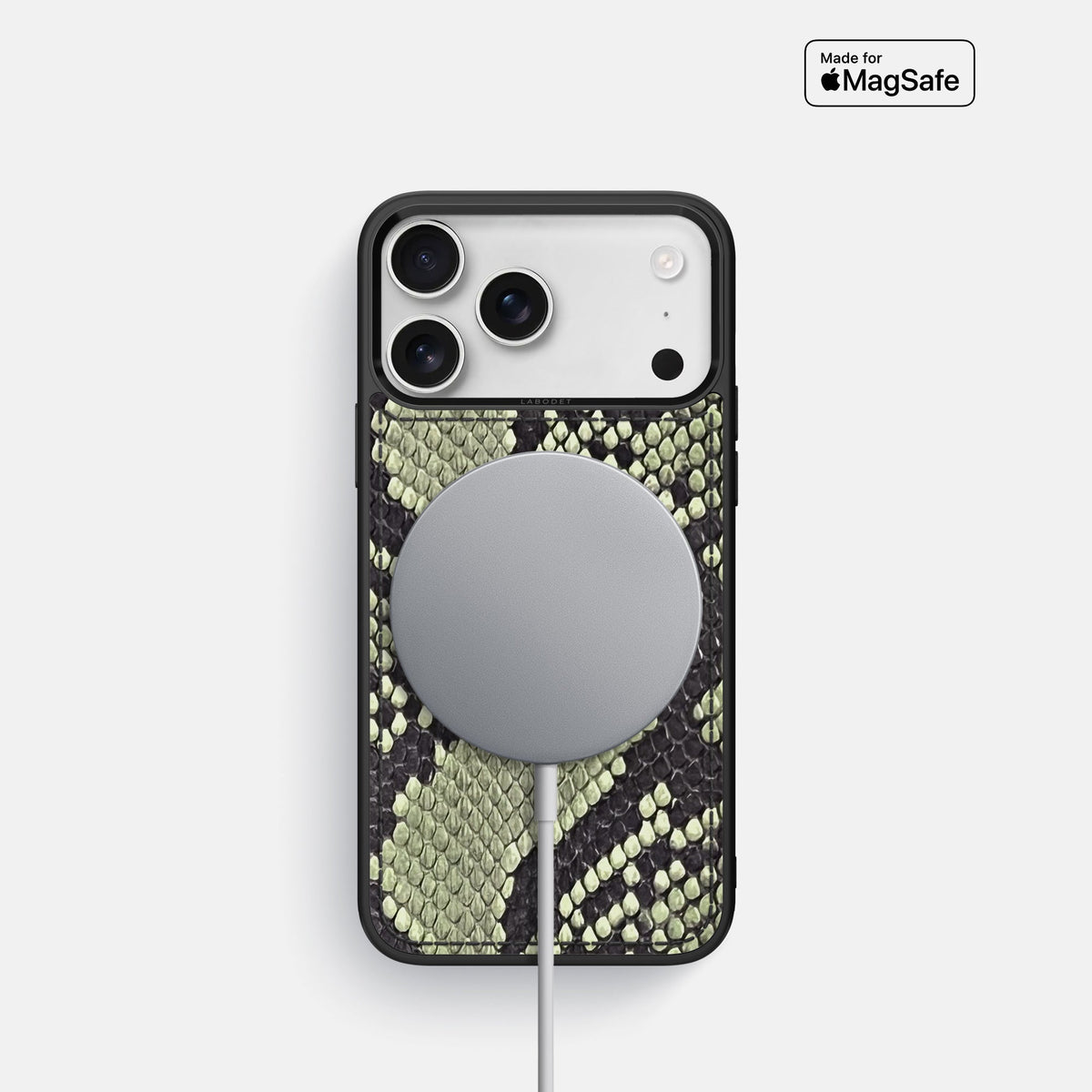 Sport Case For iPhone 18 Pro In Deluxe Python -5 | Army-Green