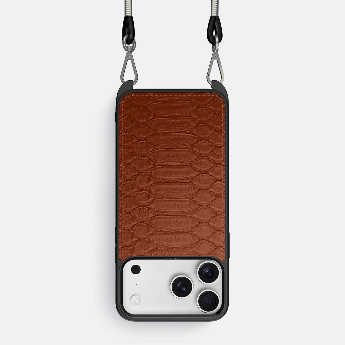 Crossbody Sport Case For iPhone 17 Pro In Python -1 | Medium-Brown