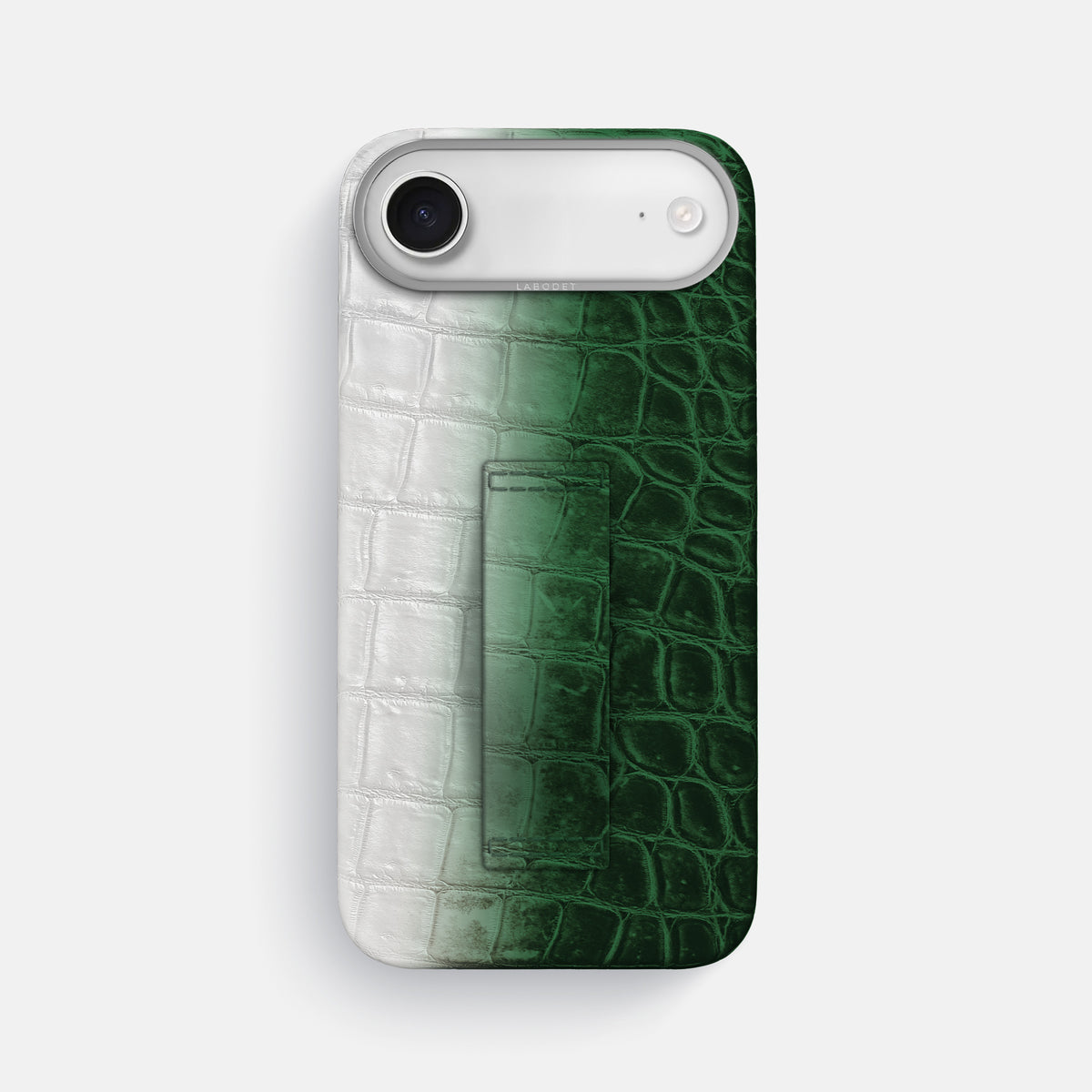 Finger Case For iPhone 17 Air In Himalayan Crocodile -1 | Green-Steel