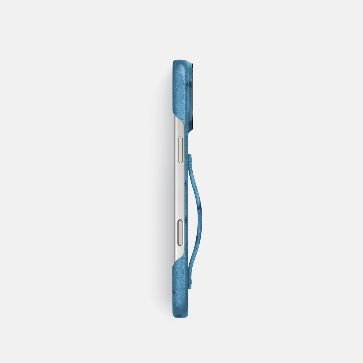 Finger Case For iPhone 18 Pro In Ostrich -3 | Blue-Jeans-Black
