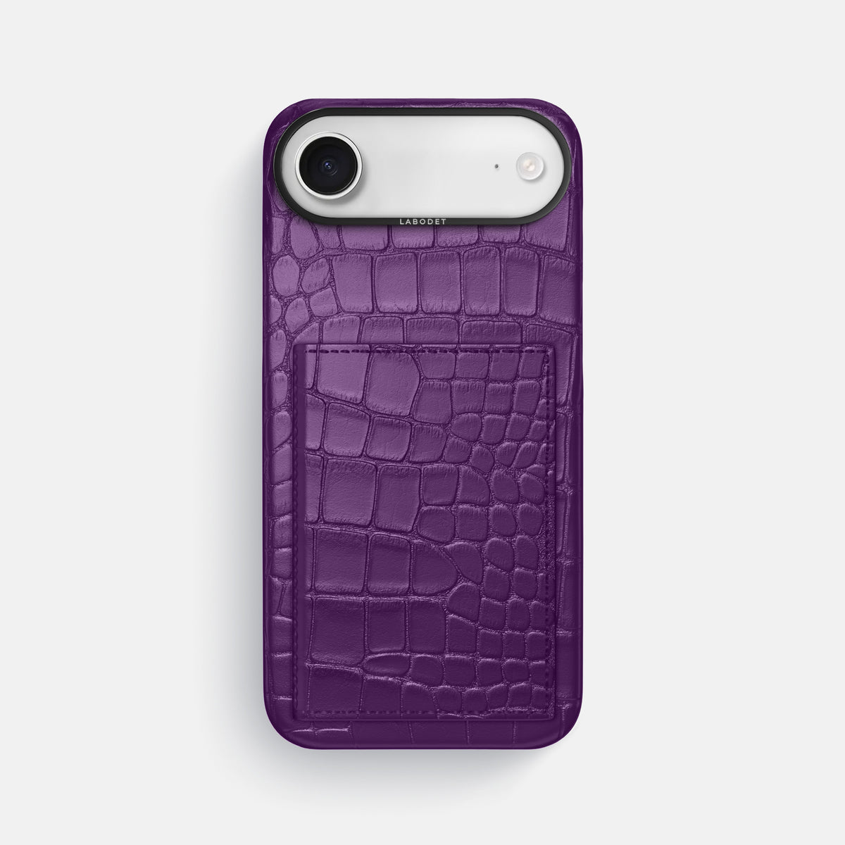 Bi-Fold Case For iPhone 17 Air In Alligator -1 | Purple-Black