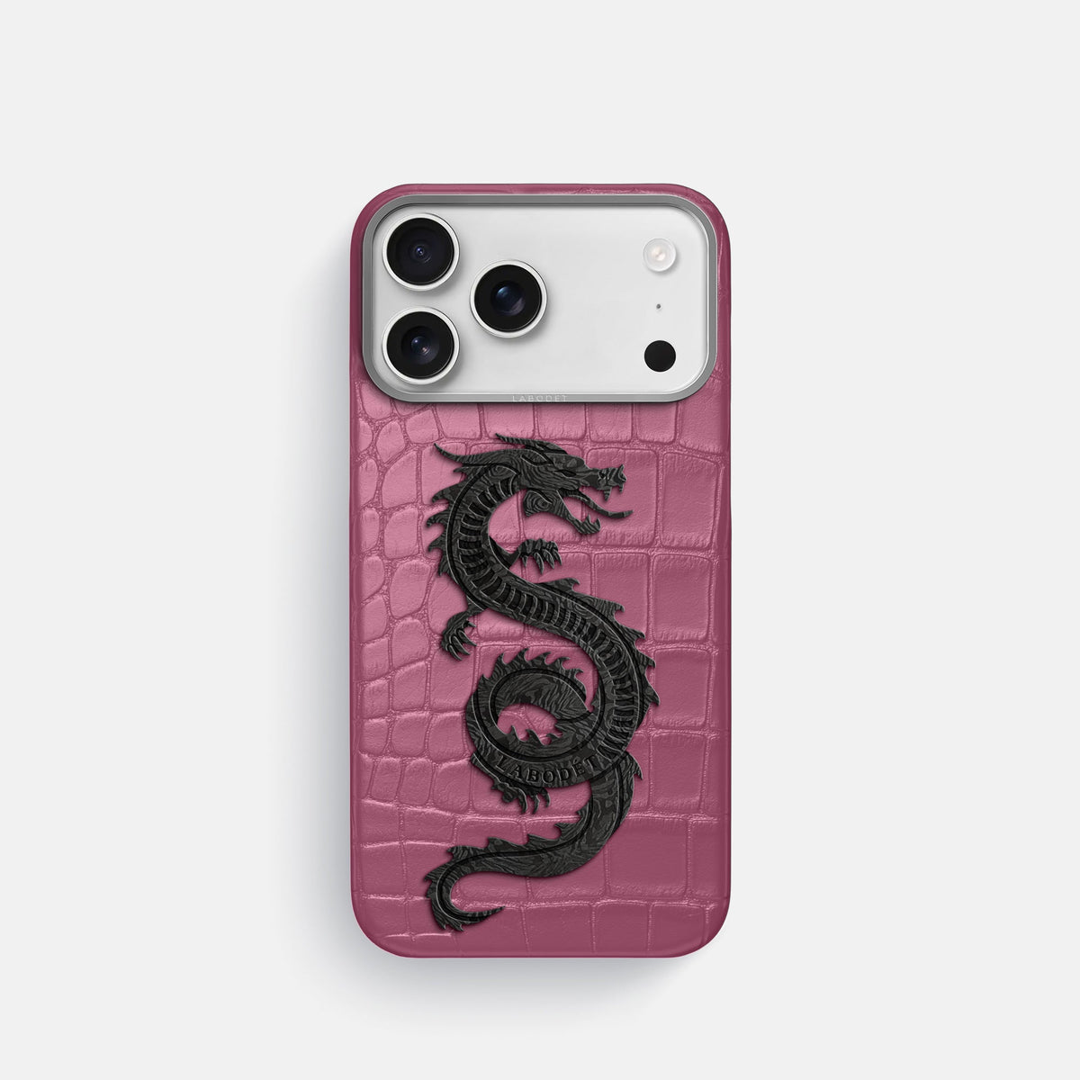 Classic Case With Carbon Dragon For iPhone 18 Pro In Alligator -1 | Pink-Lagoon-Steel