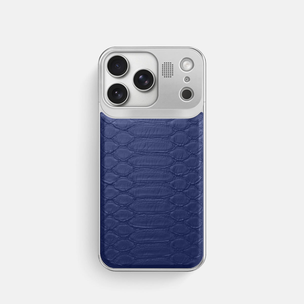 Metal Case For iPhone 17 Pro In Python -1 | Royal-Blue-Steel