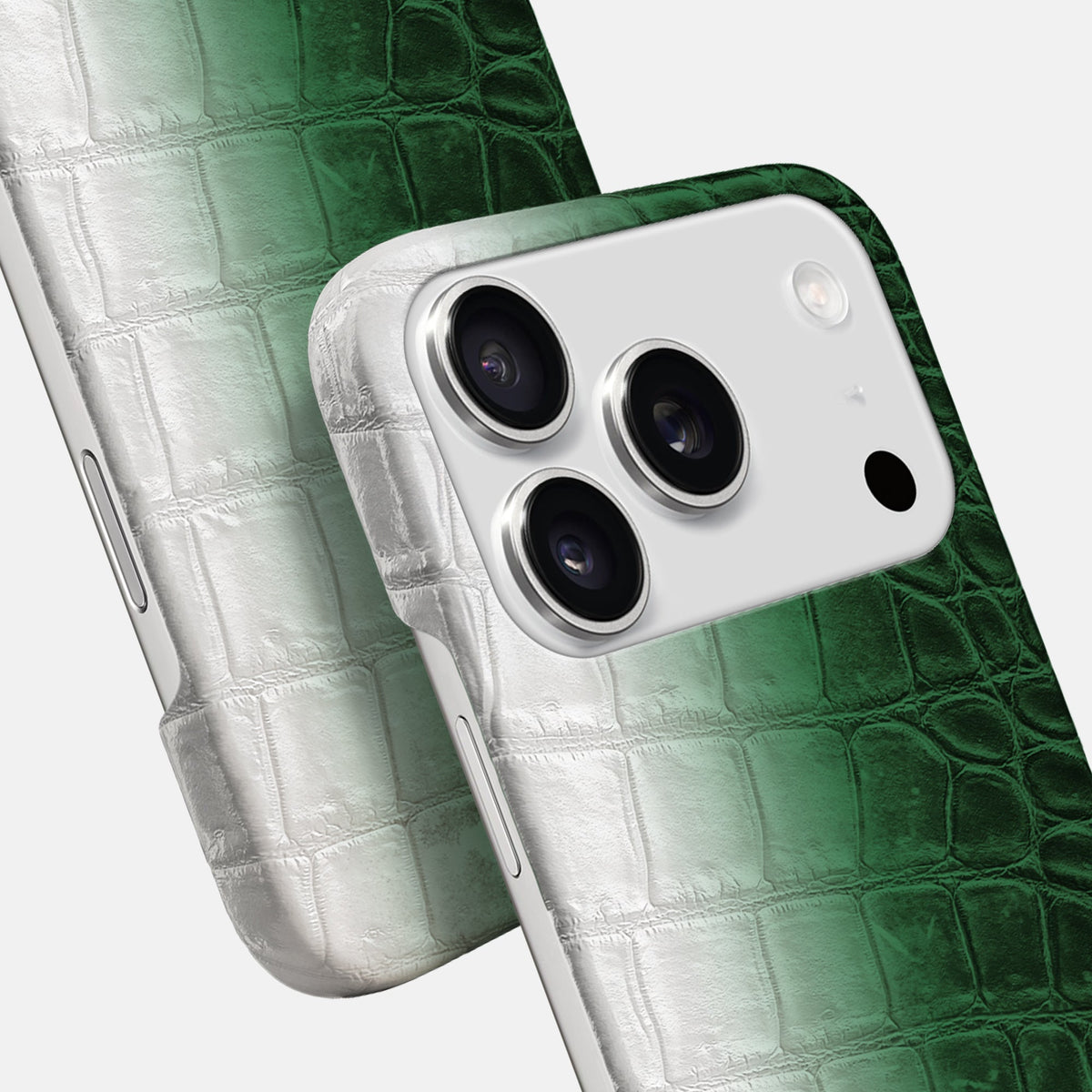Slim Case For iPhone 18 Pro In Himalayan Crocodile -5 | Green